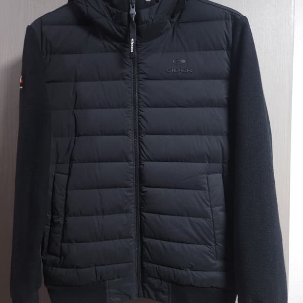 아이더 경량 구스다운 플리스 후드집업 자켓, M