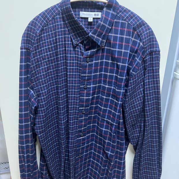 (L)유니클로 jw앤더슨 체크셔츠
