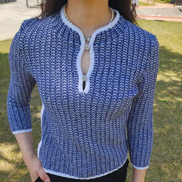 샤넬 크롭 니트 40 컨디션 굿! 착샷O