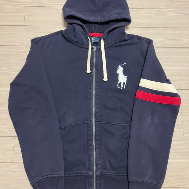 폴로 랄프로렌 네이비 후드집업 XL / 빅포니 로고