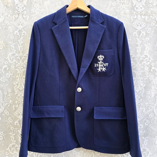 랄프로렌 크레스트 패치 블레이져