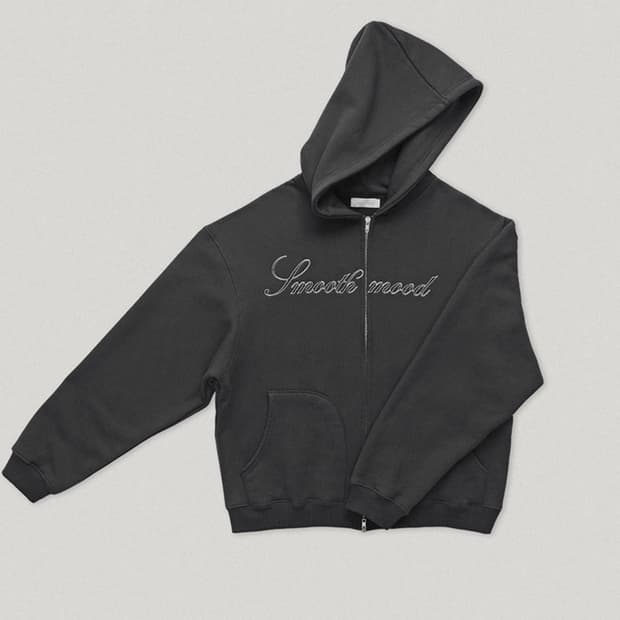 스무드무드 후드집업 차콜 (택포)