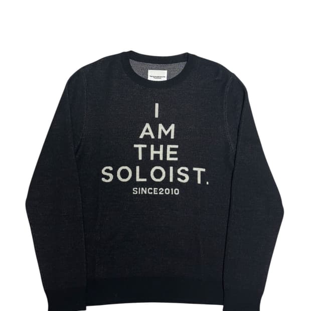 타카히로미야시타 더 솔로이스트 19aw 로고 니트 46사이즈