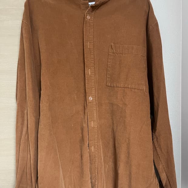 코듀로이 브라운 셔츠