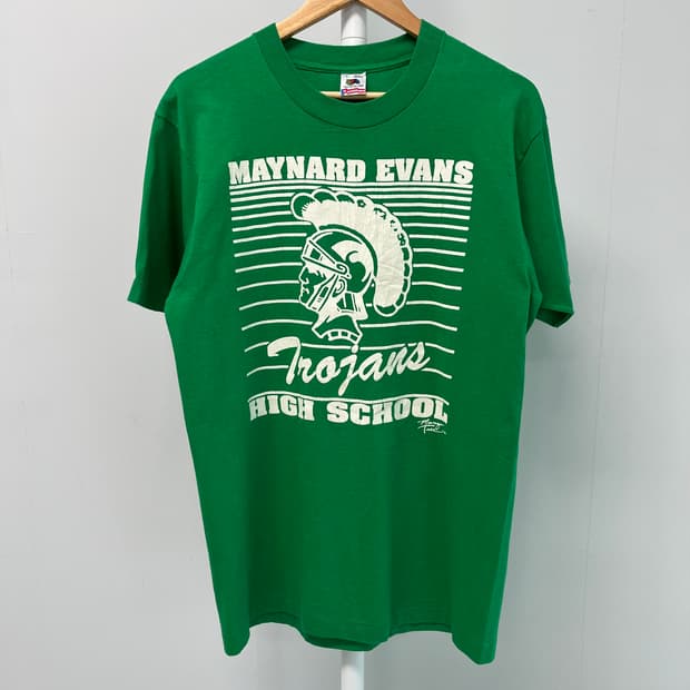 [L] USA 프룻오브더룸 90s 메이너드 에번스 빈티지 반팔 티셔츠