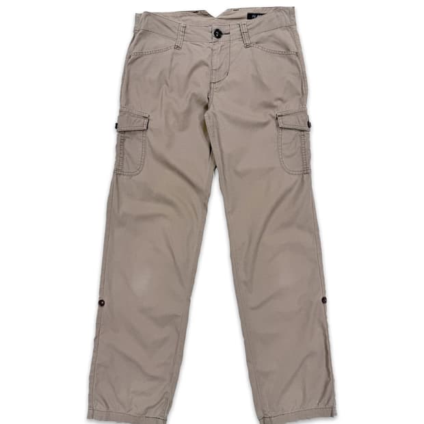 빈티지 베이지 2way 카고 카프리 팬츠