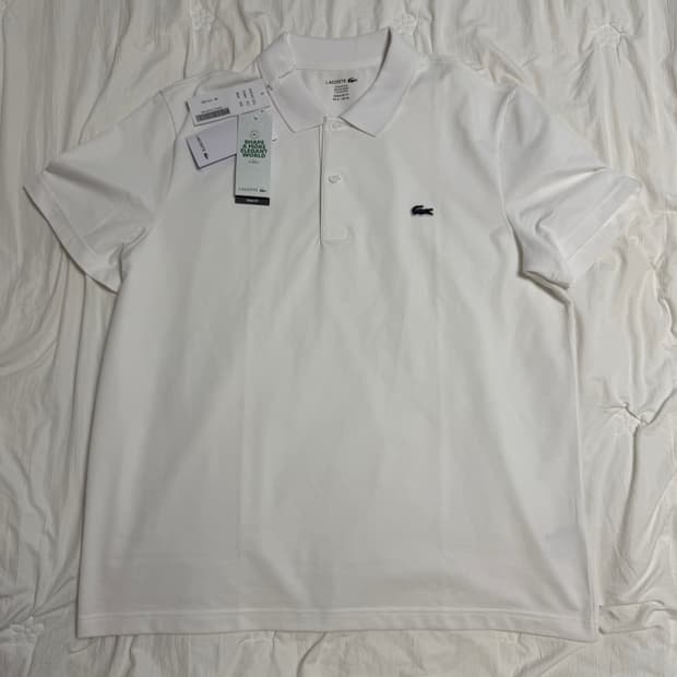 (XL) 라코스테 클래식핏 PK 반팔티 화이트 