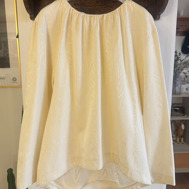 TOTEME 토템 자카드 비스코스 블라우스 (M)