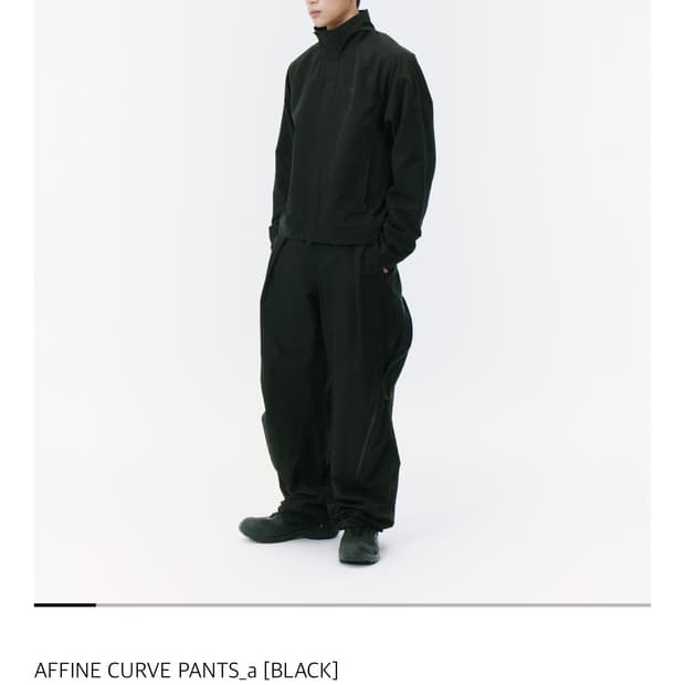 AFFINE CURVE PANTS_a [BLACK] 4사이즈