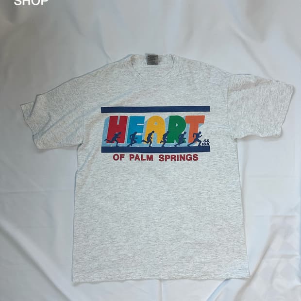 90s Palm Springs Heart Marathon Tee 