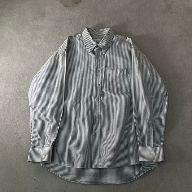 100 발렌시아가 90s 스트라이프 코튼 셔츠