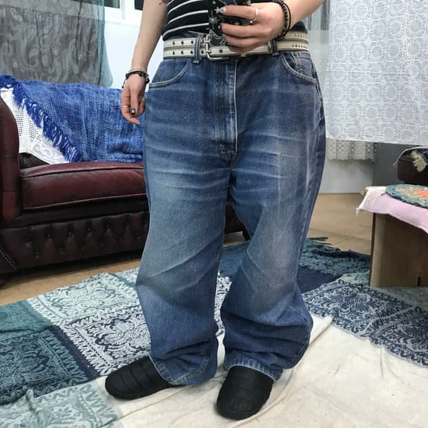리바이스 550 빈티지 워싱 데님팬츠