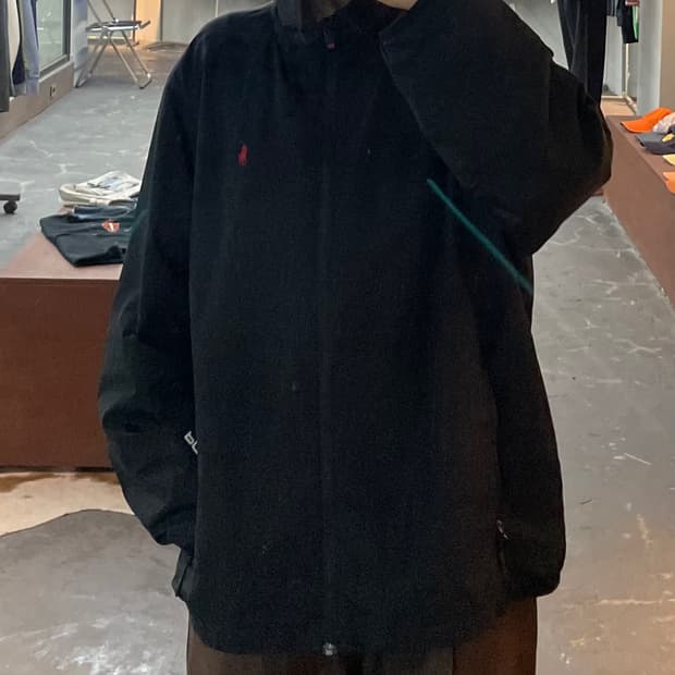 폴로 랄프로렌 블랙 윈드브레이커 자켓 H2849