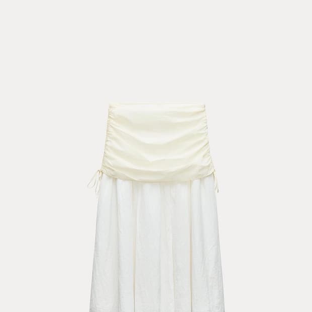 자라 콤비 콘트라스트 스커트 contrast skirt