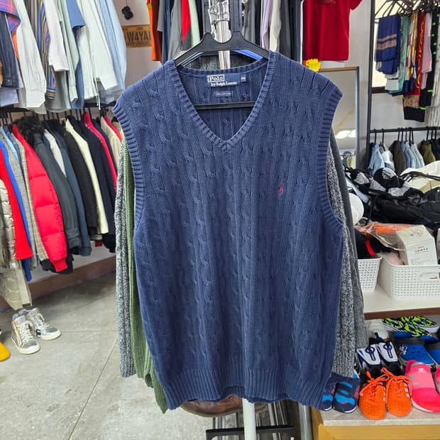 폴로랄프로렌 케이블 니트 조끼 (1398)