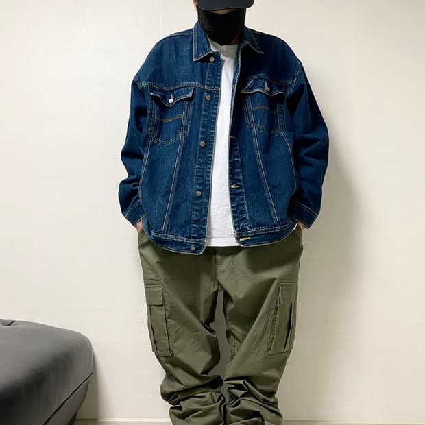 1995년 PELLE PELLE DENIM JACKET OG