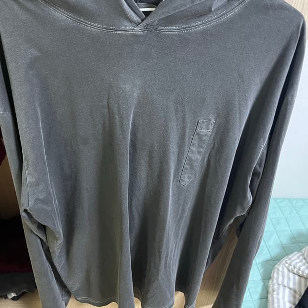 강정석 dyed hoodie black 48