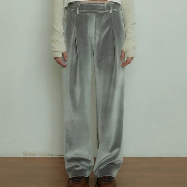 오버듀플레어 벨벳팬츠