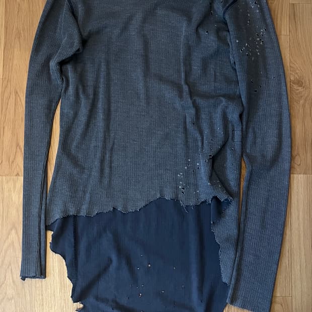 Greg Lauren 그렉 로렌 디스트레스드 롱슬리브