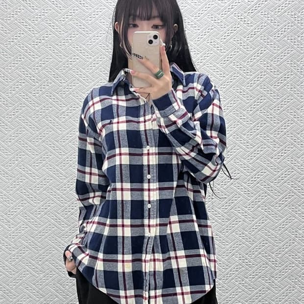 폴로 랄프로렌 빈티지 컨트리 파머 타탄 체크 셔츠 95 C10587