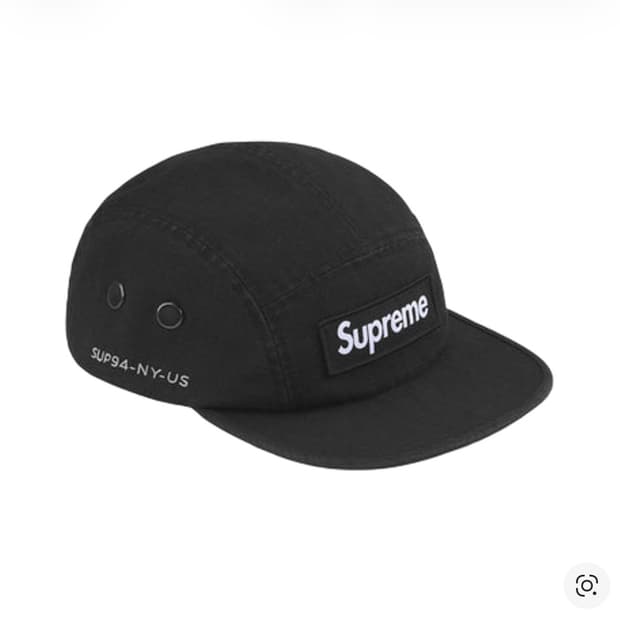 슈프림 밀리터리 캠프캡 블랙