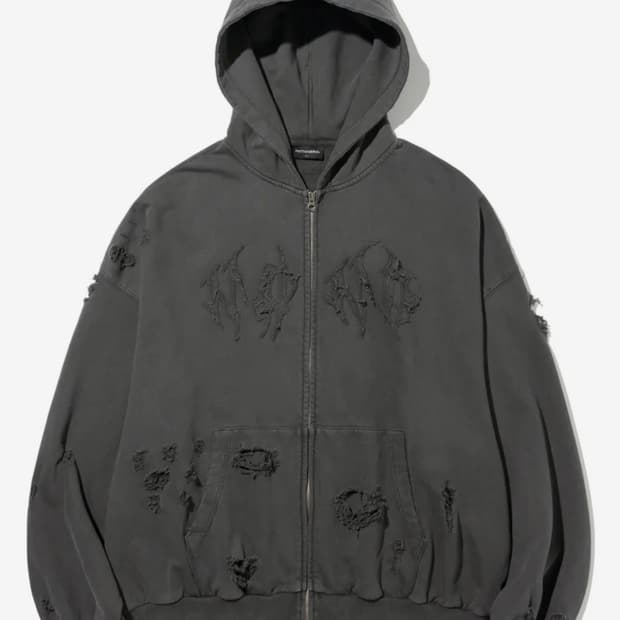 [L] 낫포너드 N4ND 후드집업 차콜