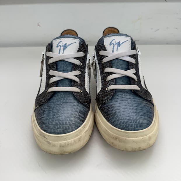 정품) 쥬세페자노티 블루 뱀피 스니커즈 37