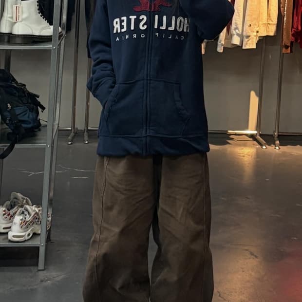 홀리스터 캘리포니아 네이비 후드집업 A3312