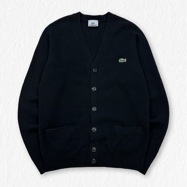 라코스테 가디건 블랙