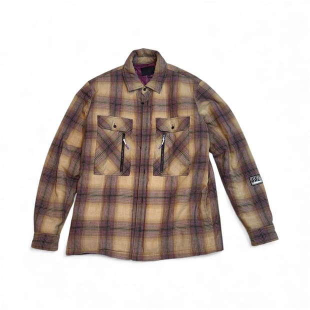 99%IS Flannel 나인티나인 바조우 플라넬 더블 포켓 셔츠 자켓