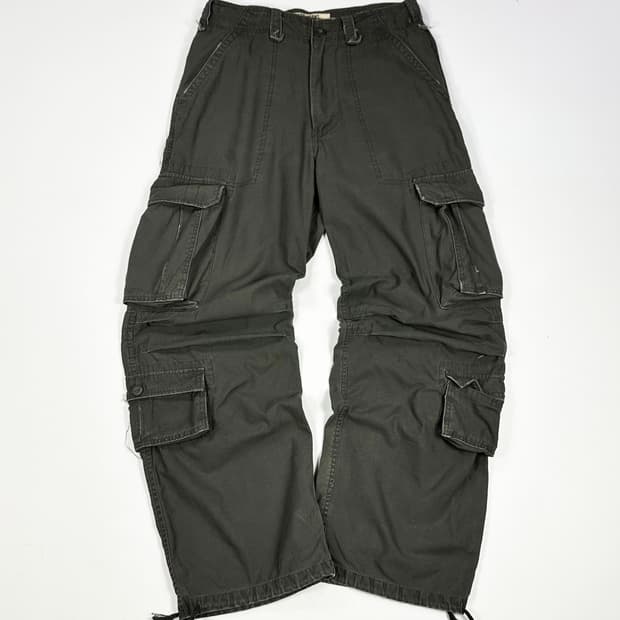 29 VTG 빈티지 와이드 루즈핏 카고팬츠 카키