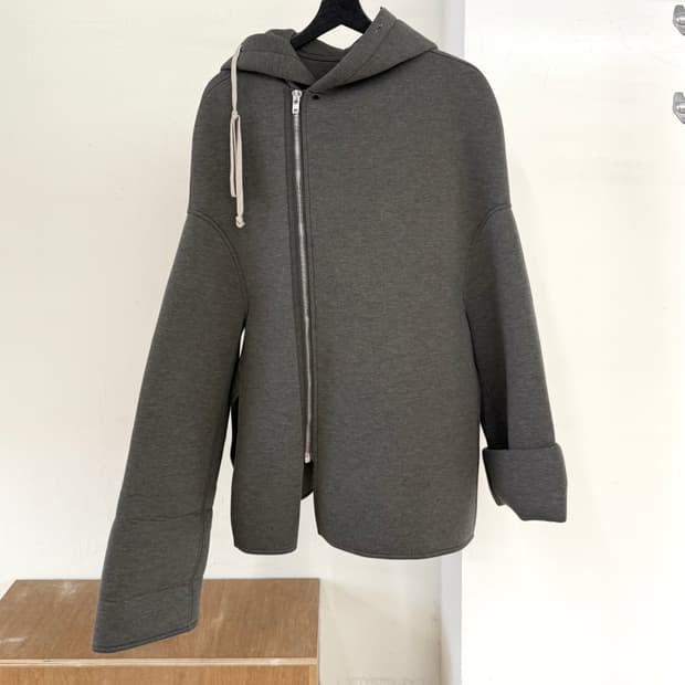 릭 오웬스 릴리즈 그레이 래글런 후드집업