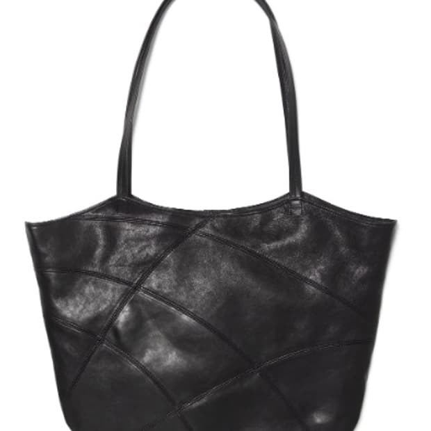 [OS] 해칭룸 Web tote lamb skin black