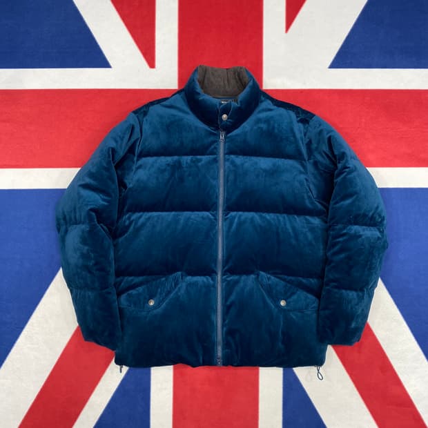 프리즘웍스 벨벳 구스다운패딩 M 실측 L -XL 