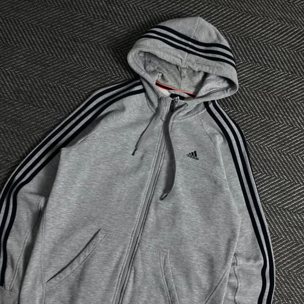 아디다스 사이드라인 스웻 트랙 그레이 후드집업y 3543