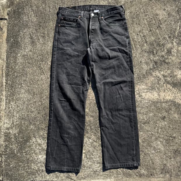 [33] 리바이스 501 흑청 데님 팬츠