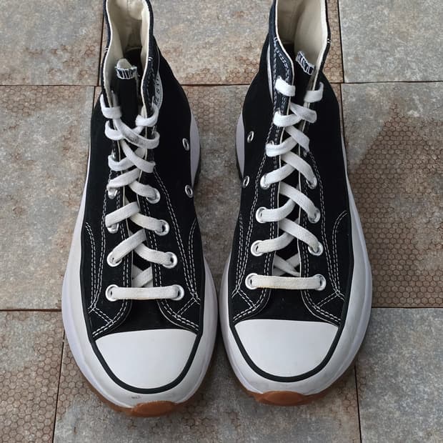 (240)컨버스 런스타 하이크 하이 검흰