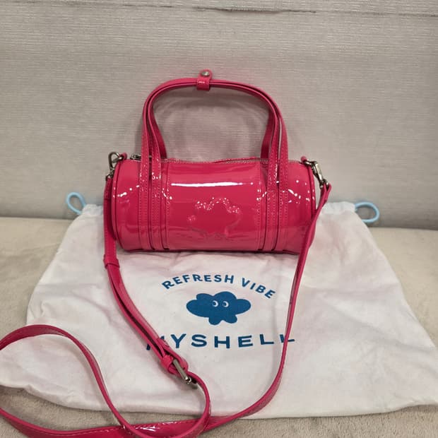 새상품) 마이쉘 MyShell 퍼스트쉘 핑크 미니 토트백 크로스백