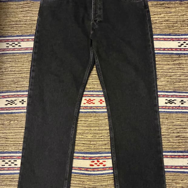 (34~36)칼하트 WIP 놀란 릴렉스 스트레이트 흑청 데님 블랙진