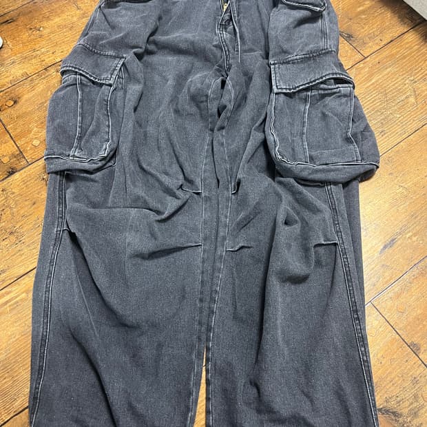 빅유니온 카고팬츠 카고바지 차콜 L