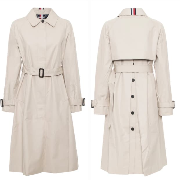 타미힐피거 헤리티지 싱글 트렌치코트 ~55