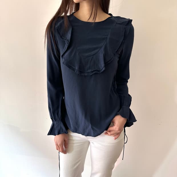 시바이클로에 see by chloe 실크 블라우스