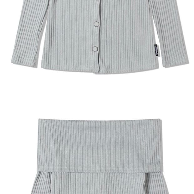 어글리쉐도우 BEAD KNIT OFF-SHOULDER(BLUE)