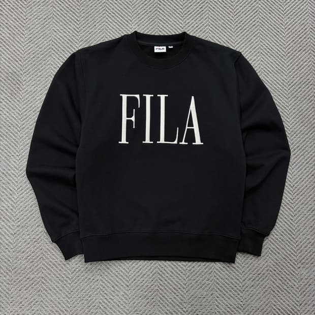 휠라 자수 레터링 맨투맨 v2853