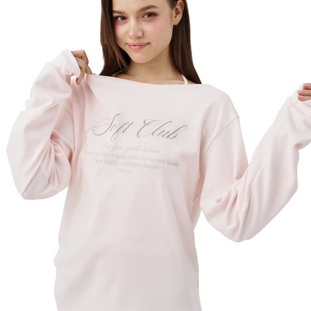 클리시어 Soft Club one shoulder pink