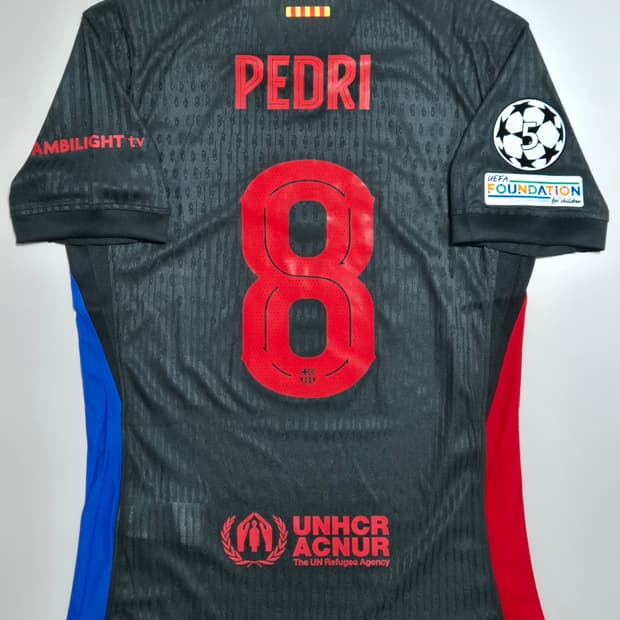 24-25 바르샤 어웨이 페드리 유니폼 M사이즈 어센틱 