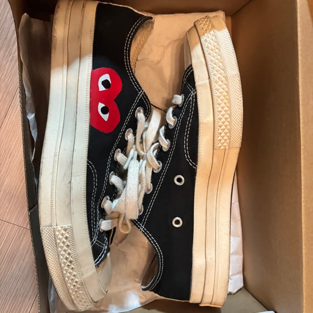 컨버스 꼼데가르송 척테일러 로우 블랙