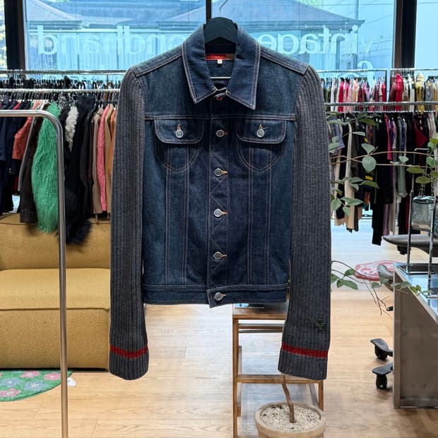 카스텔바작 히어로즈 니트 데님 자켓 