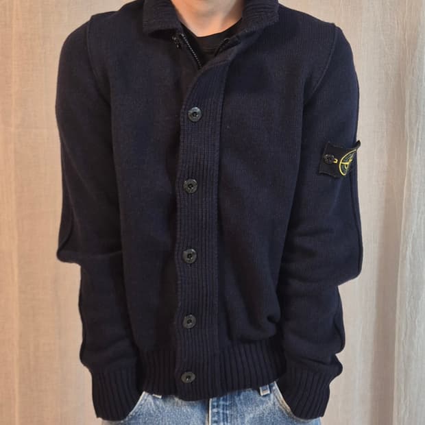 Stone Island Lambswool Knit Zip-Up