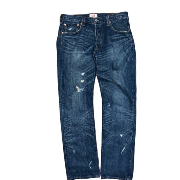 리바이스 501 워싱 데님 